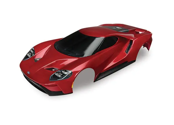 Traxxas Red Painted Body Shell Suit Ford Gt - 8311R 1
