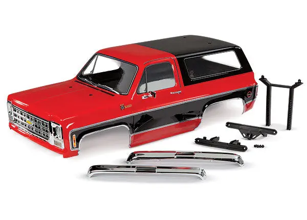 Traxxas Red Painted & Finished Body Shell Suit 1979 Chevy Blazer - 8130R 1