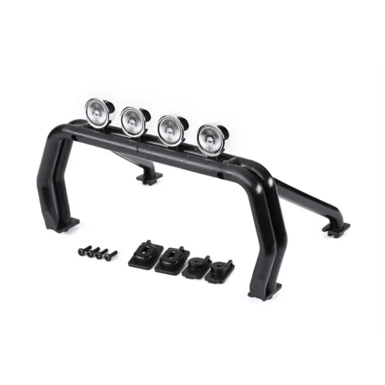 Traxxas Roll Bar Black W/ Light Buckets Suit Chevy K10/ Ford F-150 Ht - 9262R 1