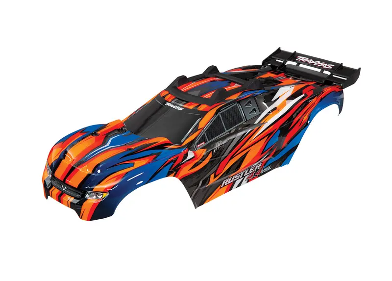 Traxxas Rustler 4Wd Orange Body Shell W/ Cage Frame - 6717T 1
