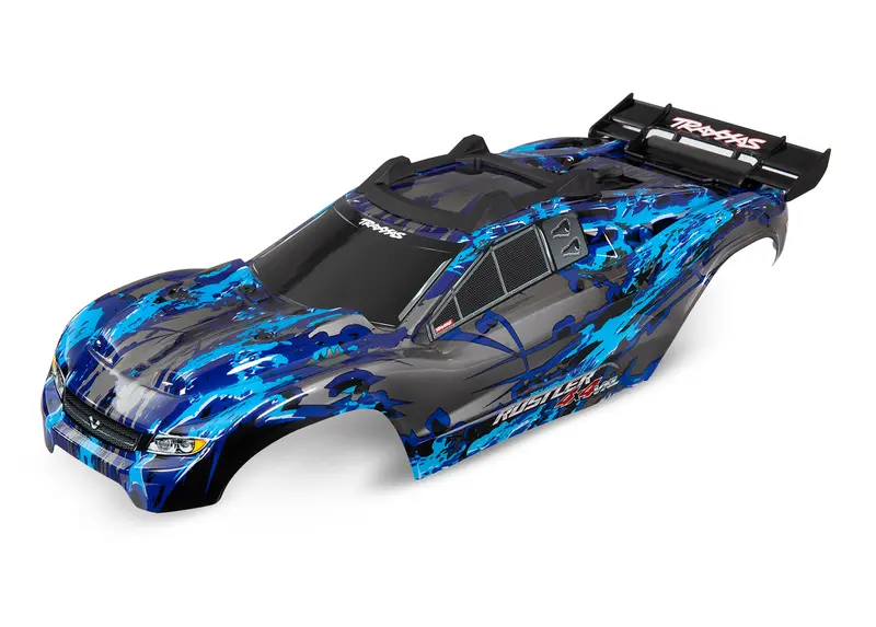 Traxxas Rustler 4Wd Silver Body Shell W/ Cage Frame - 6717X 1
