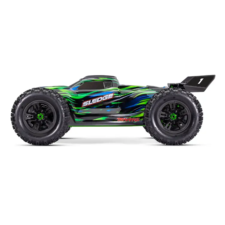 Traxxas Sledge 1:8 6S Belted Green Monster Truck W/ Vxl-6S Esc & Tqi 2.4Ghz Radio - 95096-4Grn 2