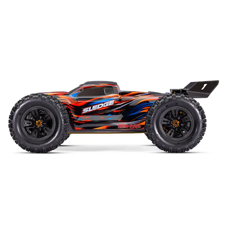 Traxxas Sledge 1:8 6S Belted Orange Monster Truck W/ Vxl-6S Esc & Tqi 2.4Ghz Radio - 95096-4Orng 2
