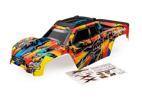 Traxxas Solar Flare Painted Body Shell W/ Exocage Suit X-Maxx - 7811X 1