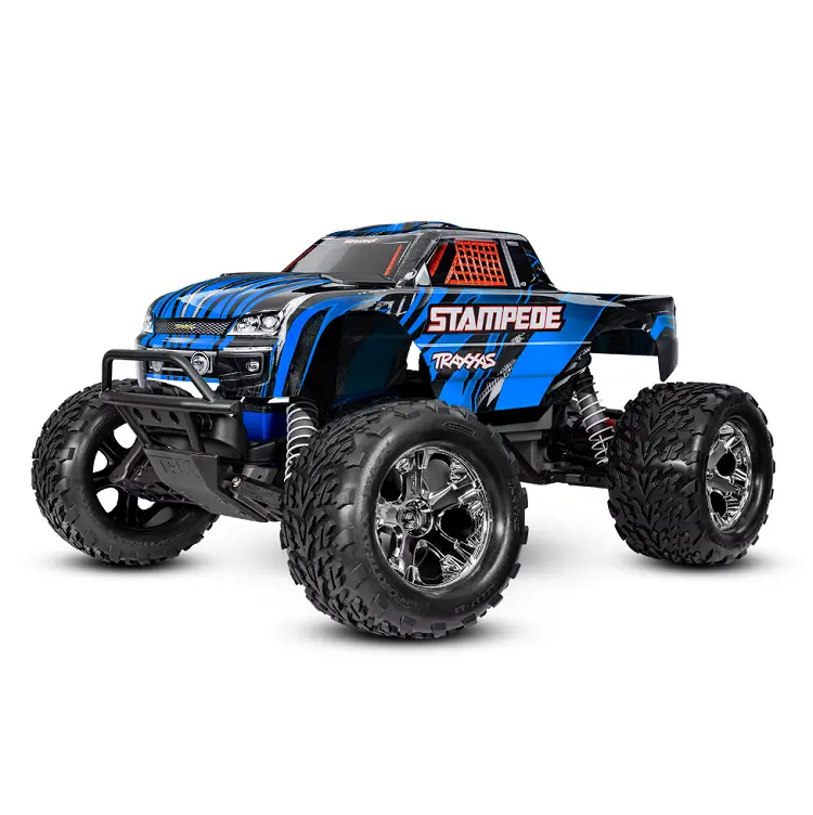 Traxxas Stampede 2Wd Monster Truck Blue W/ 2.4Ghz Radio, Brushed Motor & Esc, Battery & Usb-C Charger - 36254-8Blue 1