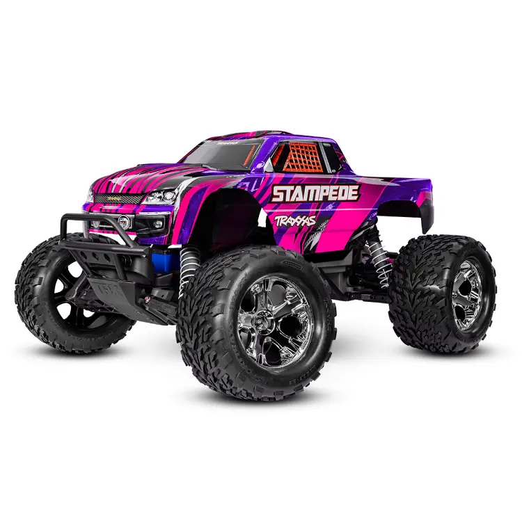 Traxxas Stampede 2Wd Monster Truck Pink W/ 2.4Ghz Radio, Brushed Motor & Esc, Battery & Usb-C Charger - 36254-8Pink 1