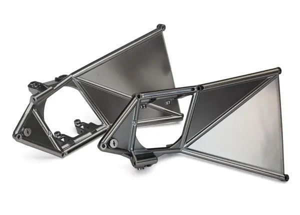 Traxxas Suspension Mounts Front Upper Black Satin Chrome 2Pcs - 8534X 1