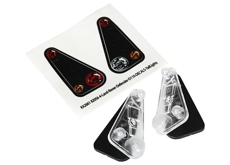 Traxxas Taillight Housings & Lenses W/ Decals Suit Trx-4 Defender Body - 8014 1
