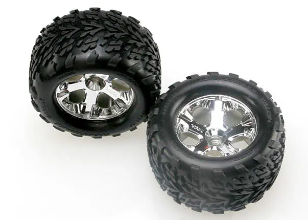 Traxxas Talon Tyres On 2.8In All-Star Chrome Wheels 2Pcs - 4171 1