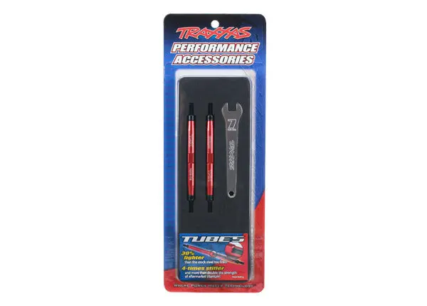 Traxxas Toe Link Turnbuckle Red 7075-T6 Aluminium Tubes 2Pcs - 5939R 2