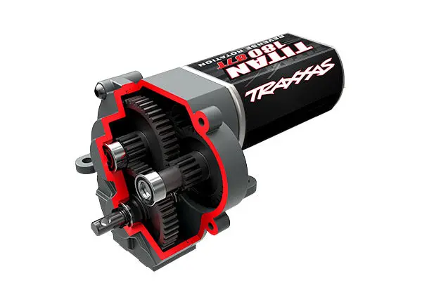 Traxxas Transmission Low Range Crawl Complete 40.3:1 Ratio Incl. Titan 87T Motor Suit Trx-4M - 9791R 1