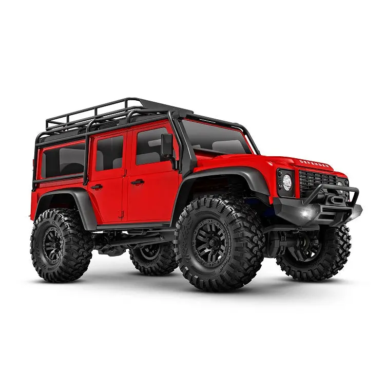 Traxxas Trx-4M 1:18 Defender Trail Truck Red With Tq 2.4Ghz Radio, 87T Brushed Motor, Lipo Battery & Charger - 97054-1Red 1