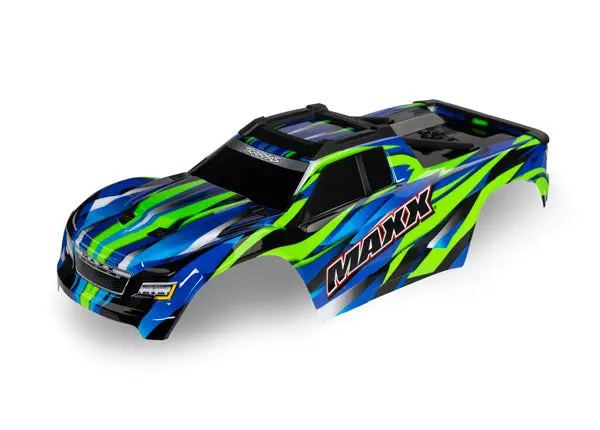 Traxxas V2 Widemaxx Green Body Shell W/ Cage Frame Suit 352Mm - 8918G 1