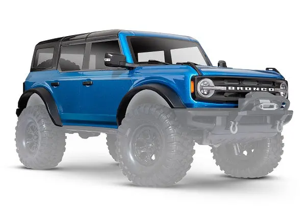 Traxxas Velocity Blue Body Shell W/ Trims Suit Trx-4 2021 Ford Bronco - 9211A 1