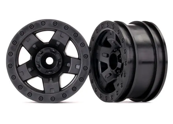 Traxxas Wheels 2.2In 5-Spoke Black Suit Trx-4 Ht Sport 2Pcs - 8180 1