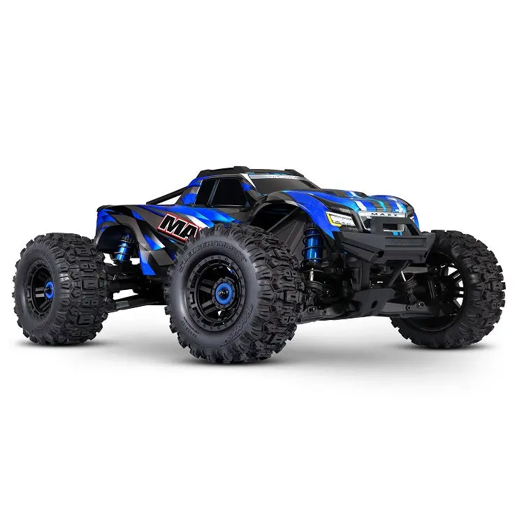 Traxxas Wide Maxx Blue 1:10 2400Kv Brushless Monster Truck With 2.4Ghz Radio & Tsm - 89086-4Blue 1