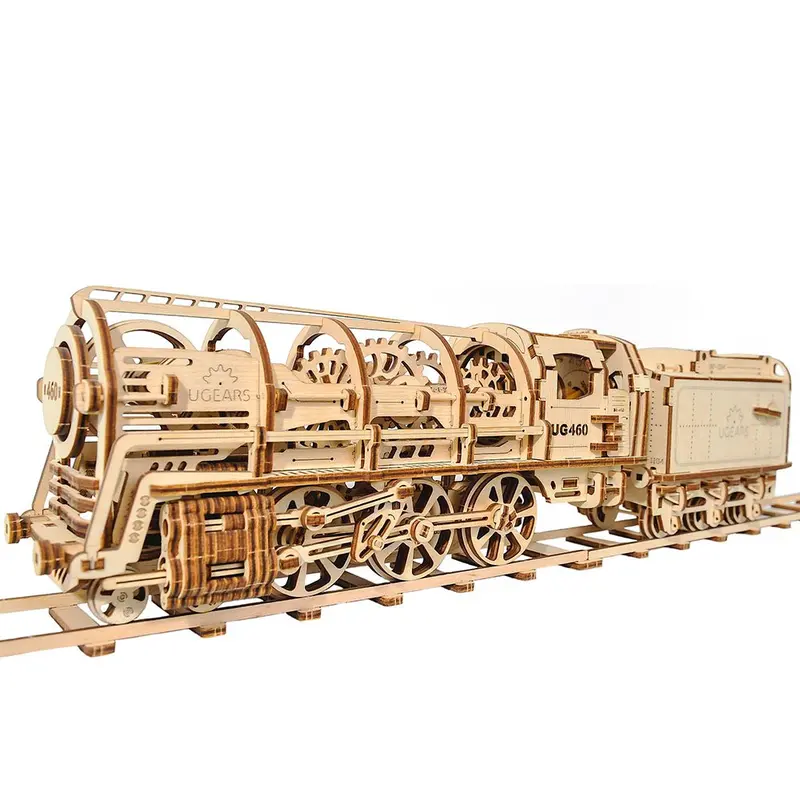Ugears 460 Steam Locomotive With Tender - 70012 1