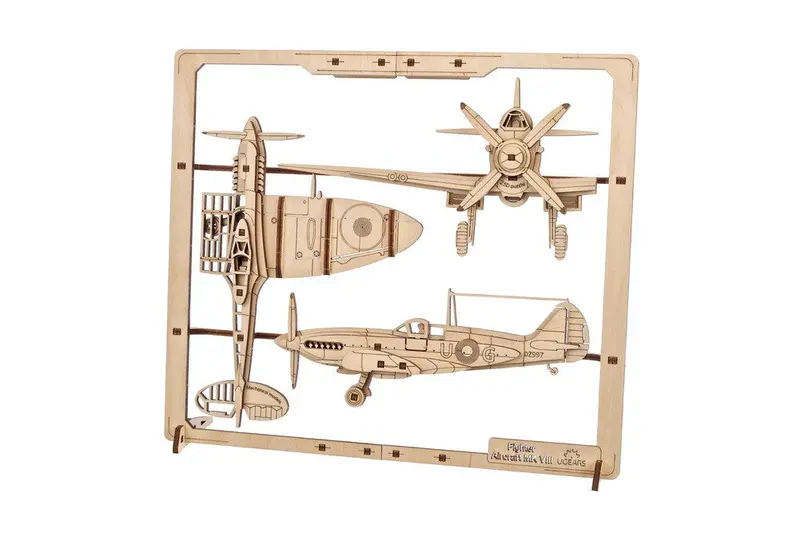 Ugears Fighter Aircraft 2.5D Puzzle - 70196 1