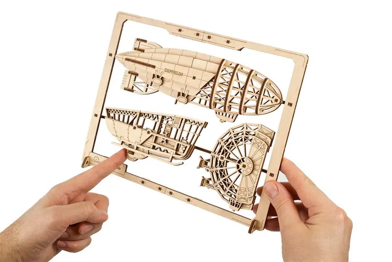 Ugears Zeppelin 2.5D Puzzle - 70208 2