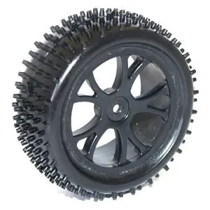 Vantage  Front Buggy Tyres Mounted On Black Wheels  [Pair] 1