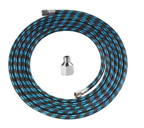 Vision Airbrush Hose Braided With 1/8 & 1/4In Fittings 1.8M - Nhdu-201 1