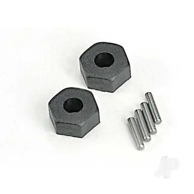 Wheel Hub, Hex & Pins 2 Pcs 1