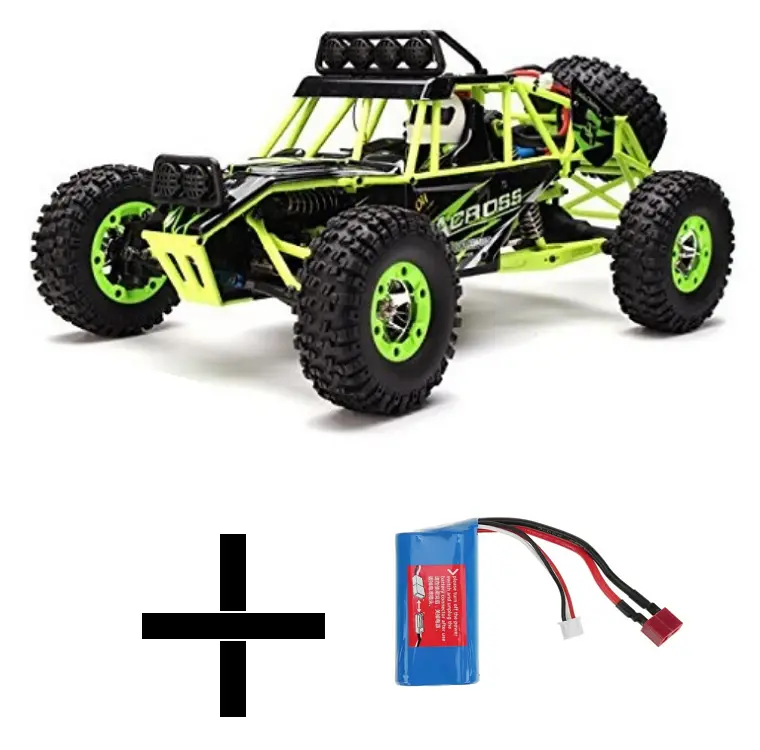 Wltoys 1:12 Across Gen2 4Wd Rockracer + Extra Battery Bundle - Wl12428+Bat 1