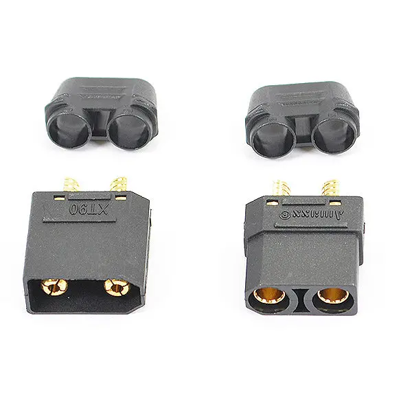 Xt-90 Connector (Female/Male) Black 1