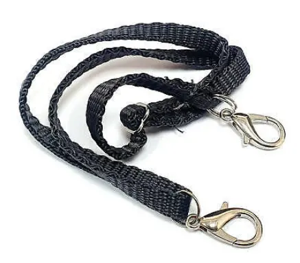 Yeah Racing 1:10 Nylon Snatch Strap Black W/ Buckle & Spring Hook - Yea-Ya-0371 1