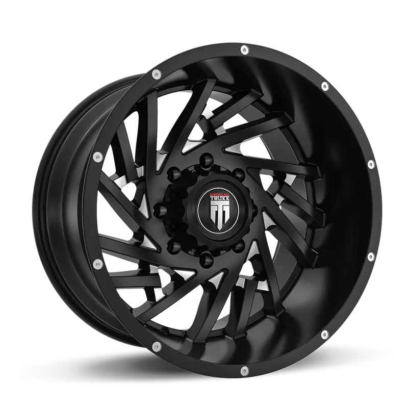 American Truxx At161-2236M-44 Web-Style 20×12 Wheel — Gloss Black & Milled Face, 6×135Mm, -44Mm Offset, 87.1Mm Cb 1