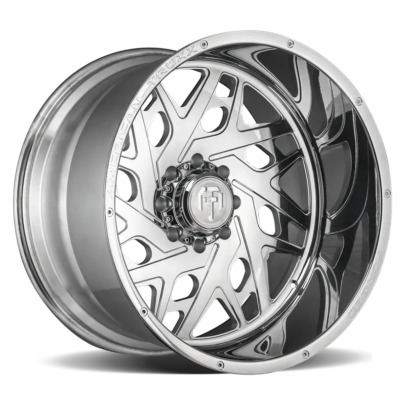 American Truxx Atf1909-22281-44P Forged Aluminum Wheel – 22X12 Inches, 8X6.5 Bolt Pattern, -44Mm Offset, 125.2Mm Center Bore 1