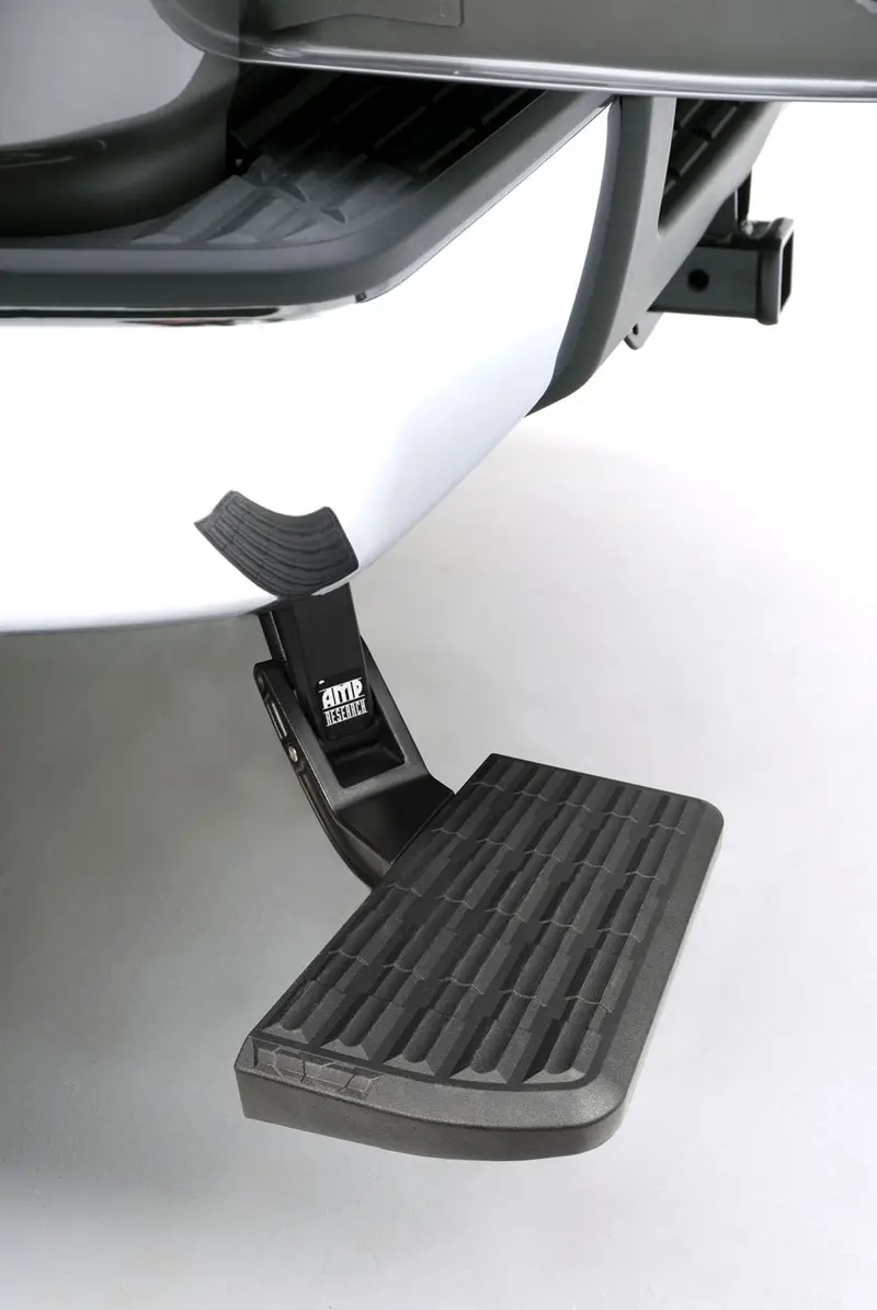 Amp Research 75300-01A Bedstep Rear Bumper Step – Black Finish 1