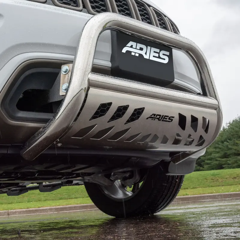 Aries 35-9004 Polished Stainless Steel Bull Bar – 3-Inch Diameter For Select Nissan Nv & Titan Xd Models 1