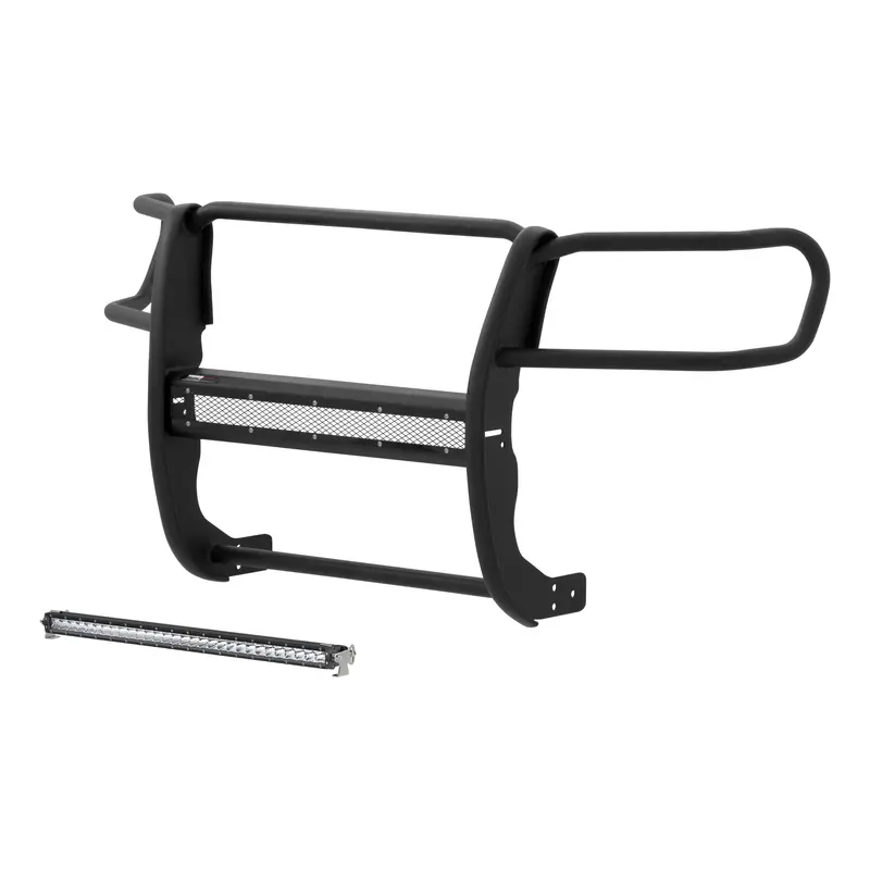 Aries Pro Series Grille Guard – Black Steel With Integrated Light Bar, Fits Toyota Tacoma 1