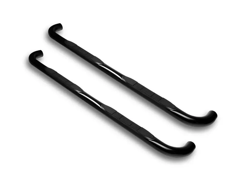Armordillo Oval Black Side Steps – 4-Inch, Fits 2005–2011 Dodge Dakota Quad Cab 1