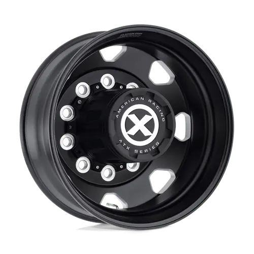 Atx Ao401 22.5X8.25 Off-Road Wheel – 10X11.25 Bolt Pattern, Satin Black Machined, -168Mm Offset 1