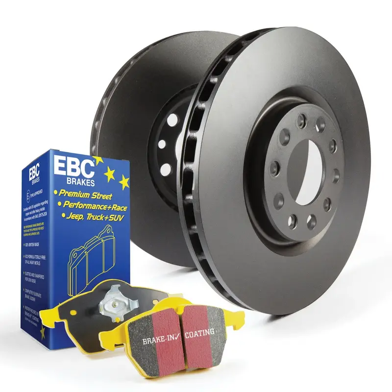 Ebc Brakes S13Kr1093 Yellowstuff Brake Kit – Front Rk Slotted Rotors With High-Temp Friction Pads 1