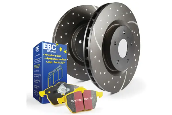 Ebc S5Kf1855 Complete Brake Service Kit – Front Disc Pads + Rotors, Rear Drum Shoes + Drums 1