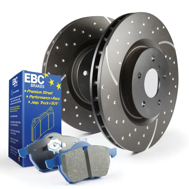Ebc S6 Brake Kit – Bluestuff Pads With Gd Series Slotted Rotors 1