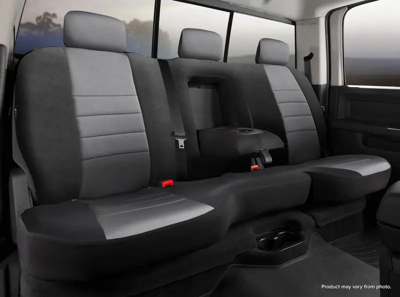 Fia Np92-55 Gray Neo™ Neoprene Custom Seat Covers – Split 40/60 Bench Fit 1