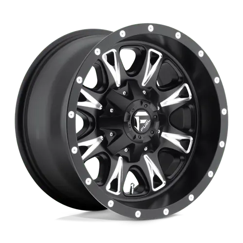 Fuel D513176592R 17X6.5-Inch Off-Road Wheel – 8X200Mm Bolt Pattern, Matte Black Machined Lip, -140Mm Offset 1