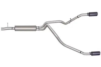 Gibson Performance Exhaust 69541B Black Elite Dual Split Cat-Back System – Stainless Steel Construction 1