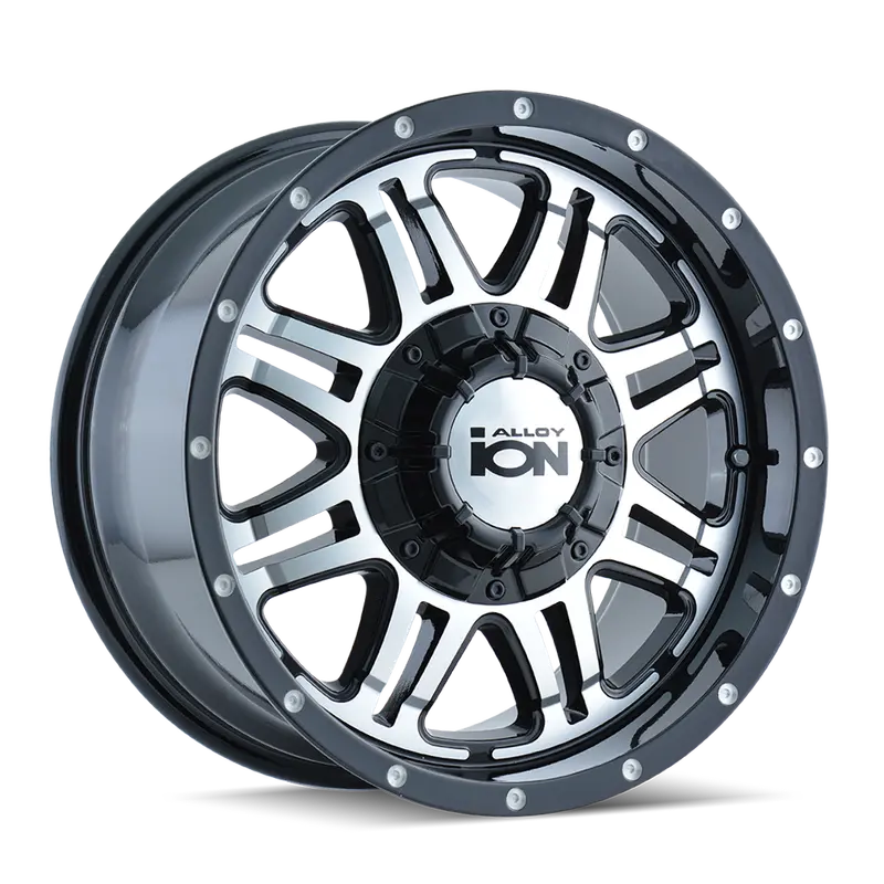 Ion 186-8978B 186 (186) Black/Machined Face 18X9 8-180 25Mm 124.1Mm 1