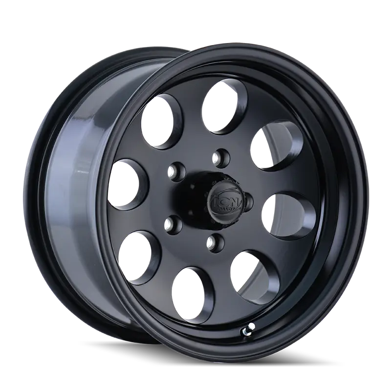 Ion Matte Black Alloy Wheel – 16X8 Inches, 8-Lug 170Mm Bolt Pattern, -5Mm Offset 1