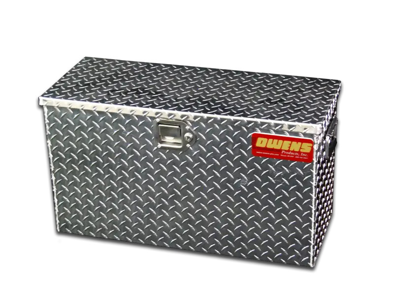 Owens Products 44025B Garrison Series Truck Toolbox – 29" Diamond-Tread Aluminum Chest With Black Powder Coat 1
