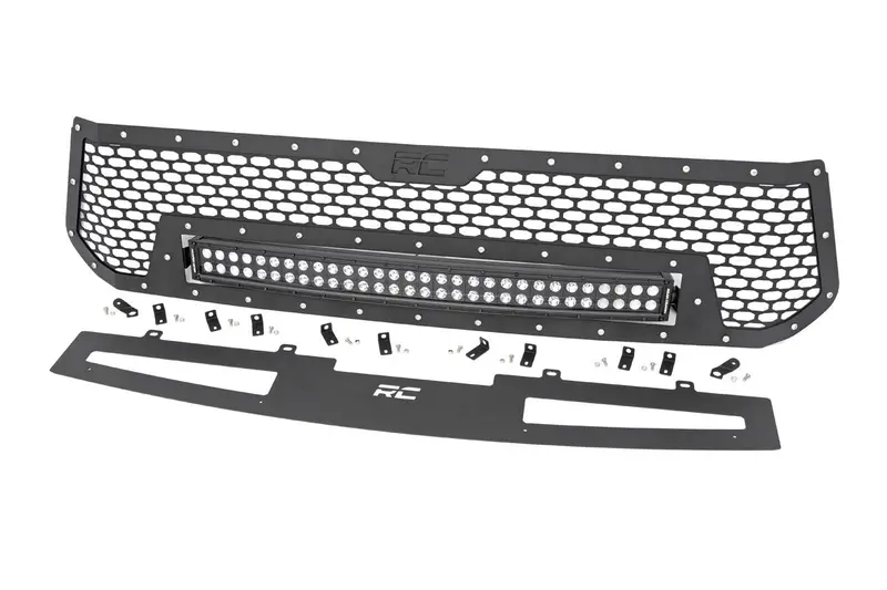 Rough Country 70226 Mesh Grille With Integrated 30-Inch Dual-Row Led Light Bar For 2014–2017 Toyota Tundra 1