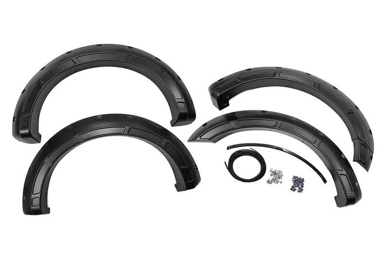 Rough Country A-F20911-Um Agate Black Defender Pocket-Style Fender Flares For 2021–2023 Ford F-150 (2Wd/4Wd) 1