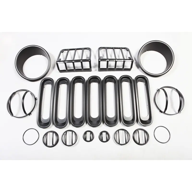 Rugged Ridge 12496.05 Euro Guard Light Protection Kit – Headlight, Side, Fog & Tail Light Covers 1