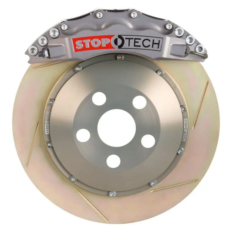 Stoptech 83.842.6700.R3 Big Brake Upgrade Kit – Two-Piece Floating Front Rotors With High-Capacity Calipers 1