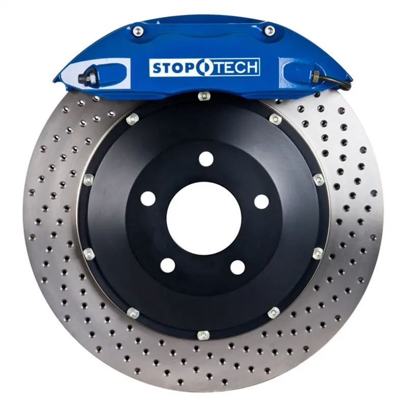 Stoptech 83.892.4300.22 Two-Piece Front Big Brake Kit With Slotted Rotors 1